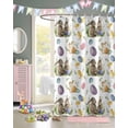 thumbnail image 3 of Easter Shower Curtain Watercolor Bunny Chicken Shower Curtains for Bathroom Decor Easter Eggs Spring Flowers Bath Curtains Sets for Spring Easter Bathroom Decor Fabric Waterproof Standard 72" X 72", 3 of 6