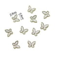 thumbnail image 6 of dianhelloya Nail Art Supplies 10Pcs Butterfly Nail Decors Shining Three-dimensional Non-falling Gloss DIY 3D Shell Butterfly Manicure Glitter Decorations for Nail Salon, 6 of 8