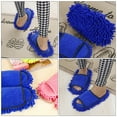 thumbnail image 5 of 1 Pair Lazy Cleaning Foot Cleaner Shoe Floor Cleaning Slipper (Dark Blue), 5 of 8