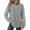 Light Ashy, variant on VISALY Women's Oversized Waffle Blouses Long Sleeve Crew Neck Pullover Tops Fashion Tunic Sweatshirts Loose Fit Dressy Casual Waffle Shirts Trendy Fall Outfit Basic Tee Shirts Beige L