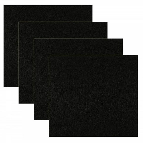 4 Pack Activated Carbon Cat Litter Boxes Filters Charcoal Replacment Filter Carbon Odor Filters for Cat Litter Boxes Black