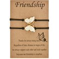 thumbnail image 2 of Friendship Bracelets Long Distance Relationship Gifts Bff Bracelets For 2 Best Friend Bracelets For 2 Matching Bracelets For Best Friends Butterfly Bracelet Long Distance Bracelets Friendship Gifts-Go, 2 of 2