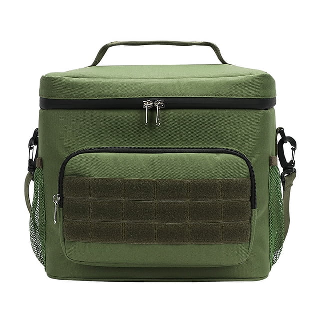 Bolsa de almuerzo Fiambrera para hombres y mujeres, bolsas de almuerzo aisladas de doble grosor para adultos, bolsa de trabajo a prueba de fugas, bolsa de tacticismo con correa ajustable para el hombr Eccomum Bolsa de almuerzo