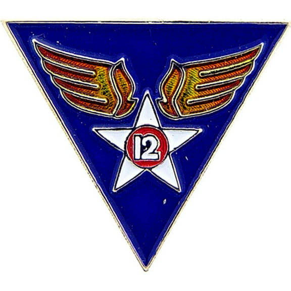 Eagle Emblems P14697 Pin - USAF, 12th - 1 in.