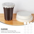 thumbnail image 4 of 1000X Round Shape Leak Proof Paper Film Coffee Spill Proof Gasket Leak Proof Paper Films,for 7-9.5cm Cup,1000 x Leak Proof Paper,White, 4 of 9