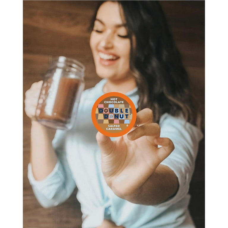 Double Donut Salted Caramel Hot Chocolate, 24 KCUPS Cocoa Pods for