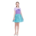 thumbnail image 3 of Girls Disney Princess The Little Mermaid Ariel Cosplay Short Sleeve Sweater Dress, Sizes 4-12, 3 of 9