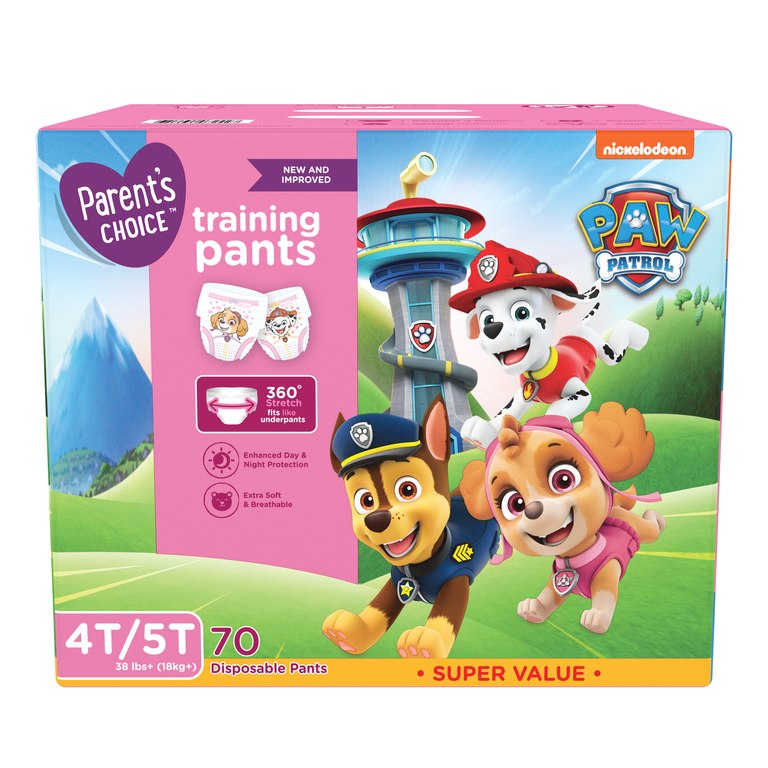 Parent's Choice Paw Patrol Training Pants for Girls, 4T/5T, 70