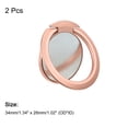 thumbnail image 2 of Soporte para teléfono anillo Unique Bargains 2uds Rosa Oro, 2 of 7