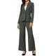 thumbnail image 2 of Conjunto de traje de negocios INSPIRE CHIC para mujer de 2 piezas sin cuello, conjunto de blazer y pantalones, color gris oscuro M, 2 of 6