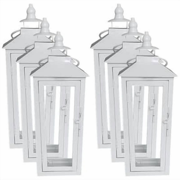 8 Pack: 12.2" White Metal Lantern by Ashland®
