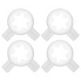 thumbnail image 1 of HEALEEP Ice Cream Maker Parts 4Pcs Reusable Nozzles With Hexagonal Star Shape For Dessert Parlors And Ice Cream Shops, 1 of 8