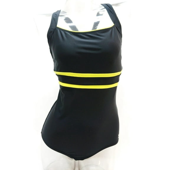 Speedo Colorblock Lime Ultraback One-Piece Swimsuit Women's 10