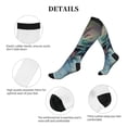 thumbnail image 5 of Picia Ink Style Wave Dragon Printed Sports Compression Socks - 15-20mmHg Graduated Compression, High-Performance Soft and Breathable Socks for Men and Women, 5 of 5