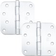 thumbnail image 5 of Stone Harbor Hardware 4" Door Hinges, 5/8" Radius Corner, Polished Brass, 2-Pack, 5 of 5