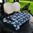 thumbnail image 2 of Golf Cart Seat Covers for 2 Seater,Blue Leaves Microfiber Cart Seat Towel Blanket,Farmhouse Pastoral Spring Leaf Branch Absorbent Breathable Non Slip Bench Seats Protector for Golf Course 51"x31", 2 of 9