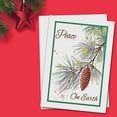thumbnail image 4 of Pine Cone Traditional Christmas Holiday Greeting Cards | 20 Pack Bulk Set (4x6), 4 of 6