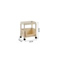 thumbnail image 5 of Portable Bookshelf Multi-functional With Wheels Storage Rack Living Room Home Home, 5 of 5