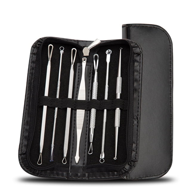 Kit De Herramientas Para Eliminar Puntos Negros 7 Uds. Clip De Aguja Para Acné Comedone Pinzas Para Espinillas Juego De Extractor De Imperfecciones Herramientas Para El ANGGREK Otros