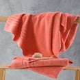 thumbnail image 4 of Jumbo Large Bath Sheets Towels 2 Pack Soft and Absorbent, 100% Cotton Towels (Coral Orange, Bath Sheet), 4 of 7