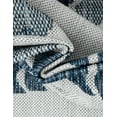 thumbnail image 3 of Unique Loom Outdoor Coastal Collection Area Rug - Pesci (6' 1" Square Navy Blue/Ivory), 3 of 6
