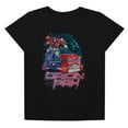 thumbnail image 5 of TRANSFORMERS ONE Orion Pax Retro Women's Loose T-Shirt, Black, Small, 5 of 5