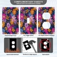 thumbnail image 3 of Light Switch Cover Switch Plate Outlet Cover Plug Cover for Electrical Unused Outlet Cover Vividly Colored Flowers, 3 of 6