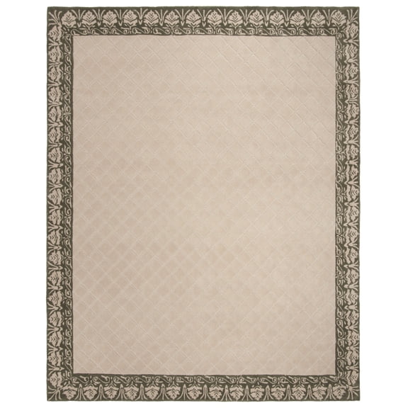 SAFAVIEH Total Performance Ruadhan Floral Area Rug, Light Green, 6' x 6' Round