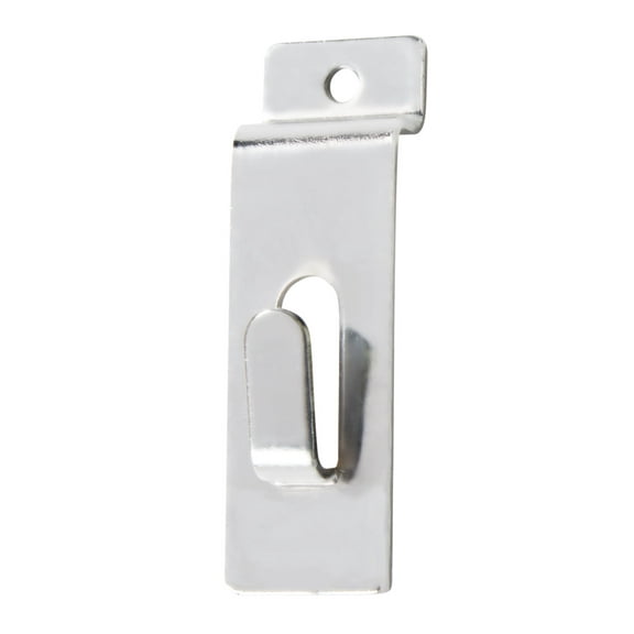 Chrome Notch Hook for Slatwall - Pack of 25