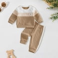 thumbnail image 4 of Enyan Toddler Baby Boy Fall Clothes Long Sleeve Solid Sweatshirt Top+Pants Set 2 Piece Infant Boys Winter Outfits（2-3 Years）, 4 of 6