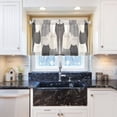thumbnail image 5 of Yayeee Kitchen Curtains Tier Pair Light Filtering 27"x36" Rod Pocket Short Cafe Window Panel, Gray Cute Cats, 5 of 7