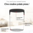 thumbnail image 3 of Ergonomic Wide Handle Stainless Steel Potato Vegetable Fruit Masher Hand Ricer, 3 of 7