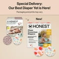 thumbnail image 5 of The Honest Company Clean Conscious Diapers® Up to 100% Leak Protection Designed to Protect Delicate Skin Hypoallergenic + Fragrance Free Just Peachy + Flower Power, Size 3, 62 Count, 5 of 9