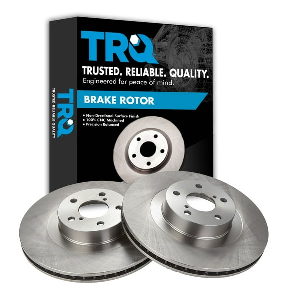 TRQ Front Brake Rotors Set Vented Fits Select 2005-2006 Saab 9-2X 2003-2006 Subaru Baja 2003-2008 Forester 2002-2007 Impreza 2001-2004 Legacy 2001-2005 Outback