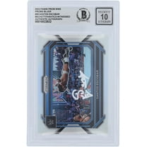 Santos Escobar WWE Autographed 2023 Panini Prizm Silver Prizm White Ink #59 Beckett Fanatics Witnessed Authenticated 10 Card - Fanatics Authentic Certified