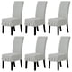 thumbnail image 1 of Fundas para Sillas de Comedor Elásticas y Fáciles de Usar, Juego de 6 Piezas, Gris, 1 of 7