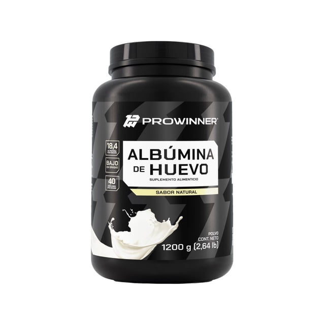 Suplemento Albumina De Huevo Polvo Sabor Natural 1200 Gr ProWinner PW-658