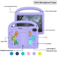 thumbnail image 4 of Decase for iPad Mini 7th(A17 Pro) 2024 / Mini 6th Generation 8.3" 2021, Kids EVA Cover with Stand Handle, for iPad Mini 7 6 8.3 Inch (A2995 A2996 A2567 A2568 A2569),Case With shoulder Strap,Purple, 4 of 9