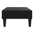 thumbnail image 5 of Footstool Black 30.3"x21.7"x12.2" - Faux Leather Ottoman - Modern Living Room Decor - Comfortable Foot Rest - Extra Seat, 5 of 8