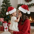 thumbnail image 1 of Gorro navideño de terciopelo de una sola cara, adornos navideños, gorro decorativo navideño, gorro de peluche dorado, gorro navideño de peluche, gorro no tejido, adornos navideños, decoraciones de Hal, 1 of 6