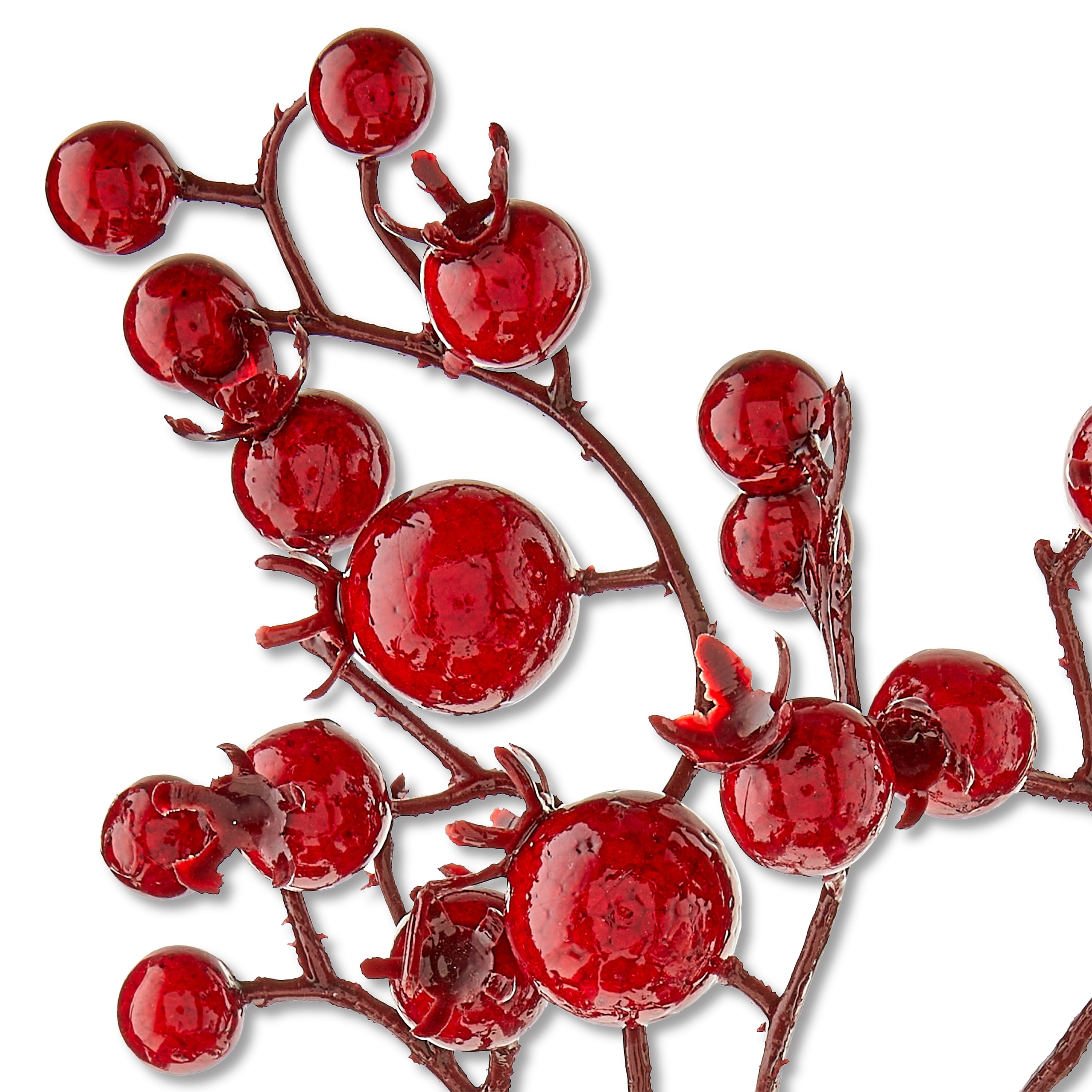 Red Berries Plastic Decorative Christmas Clip, 6 in, by Holiday Time