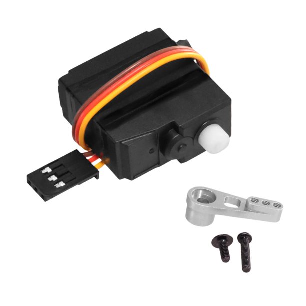 Dispositivo electromecánico servo de 3 cables, repuestos para coches modelo 46T 1/16, accesorios, componente de engranaje de dirección sin escobillas, argén