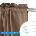 thumbnail image 4 of Uxcell Short Tier Curtains, 29"W x 24"L French Window Half Curtain 2 Panels, Khaki, 4 of 6