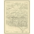 thumbnail image 2 of USGS 26x32 Gold Ornate Wood Framed with Double Matting Museum Art Print Titled - Triunfo Pass California Quad - USGS 1921, 2 of 4