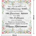 thumbnail image 3 of Retirement Blanket -Retirement Gifts for Women 2022 - White Throw Blankets - Cozy Soft Floral Retirement Plush Blanket for Mom, Coworker,Boss -Happy Retirement Decorations 50x60 inch-Sofa Blanket, 3 of 6