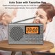 thumbnail image 4 of Radio AM/FM Shortwave Portátil para Al Aire Libre El (Gray US), 4 of 9