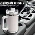 thumbnail image 6 of Clearance 40 oz Tumbler with Handle and Straw, Stainless Steel Tumbler with Lid and Straw, Reusable Vacuum Insulated Cup, Travel Coffee Mug, 6 of 8