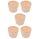 thumbnail image 3 of 15 mini cestas tejidas sin asas para regalos, manualidades, decoración, adecuadas para diversas ocasiones (7,5 x 6 cm), 3 of 4