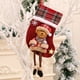thumbnail image 4 of Toystoory Colgador de medias con patrón de rejilla de Navidad, calcetines con pierna larga, aperitivos, colgante, decoración, bolsa de regalo, escaparate Kits de decoración para fiestas Llevar Toystoory HA069610-04, 4 of 6