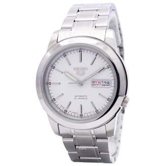 Seiko Solar White Dial Men's Watch SNE523P1 - Walmart.com
